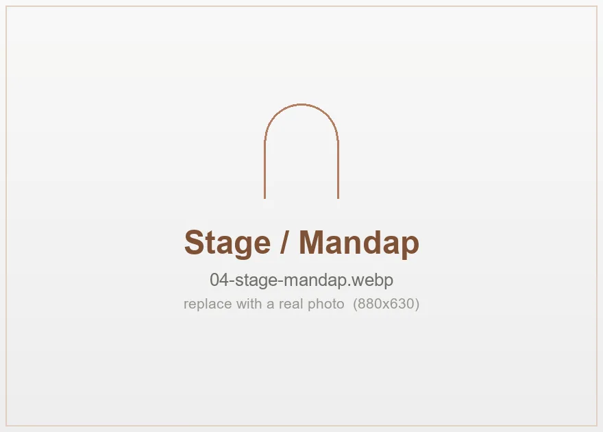 Stage and mandap area at Shams Convention, Hyderabad