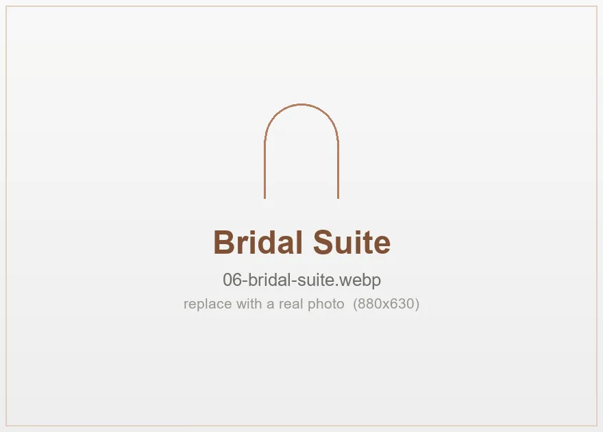 Bridal suite at Shams Convention, Hyderabad